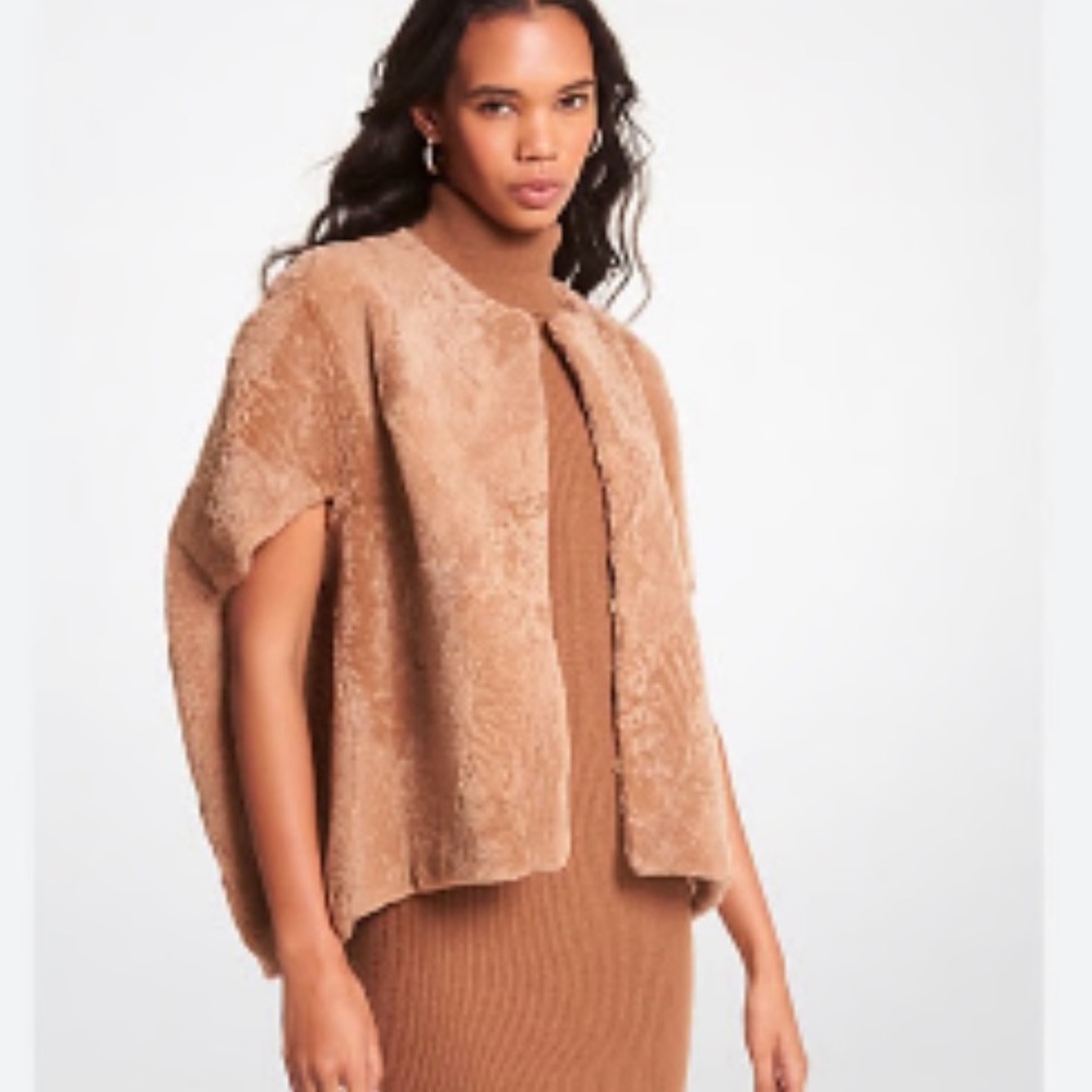 MICHAEL Michael Kors Women's real shearling vest